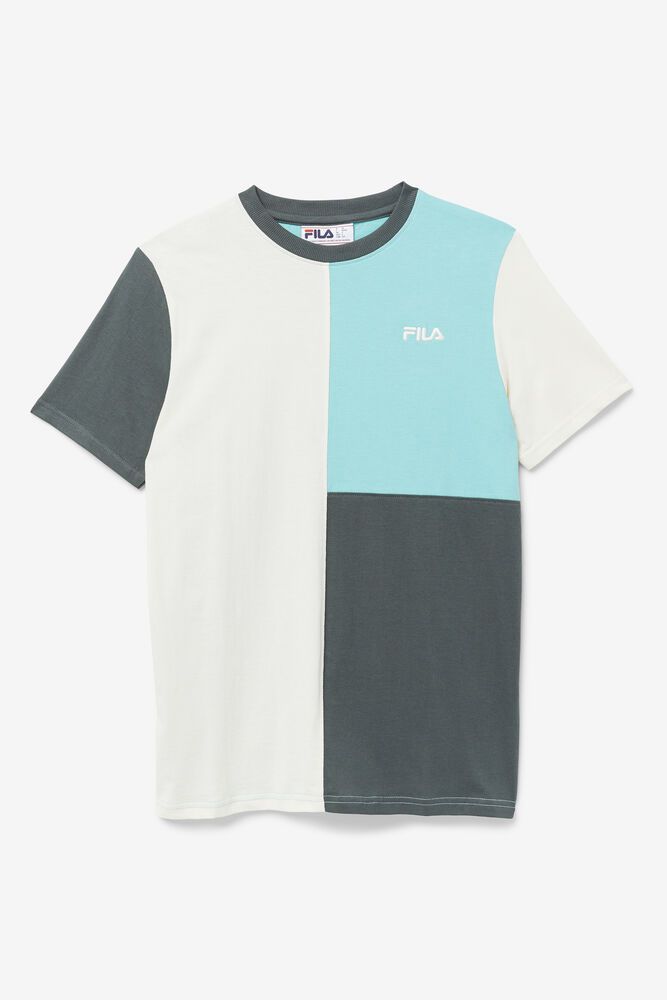 Fila Noor Blue T-Shirt Womens - NZ 13086-SLJW